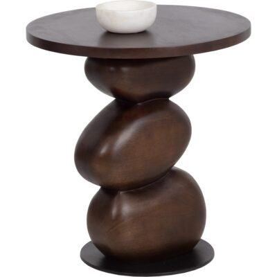 Paplo End Table - Medium Brown