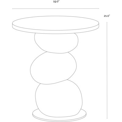 Paplo End Table - Medium Brown 111733 111733 6