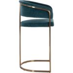 Marris Barstool - Gold - Danny Teal 111735 111735 MARRIS BARSTOOL GOLD DANNY TEAL 2
