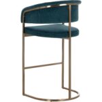 Marris Barstool - Gold - Danny Teal 111735 111735 MARRIS BARSTOOL GOLD DANNY TEAL 3