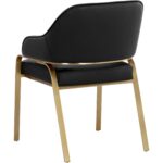 Malachi Dining Armchair - Cantina Black 111750 111750 MALACHI DINING ARMCHAIR CANTINA BLACK 3
