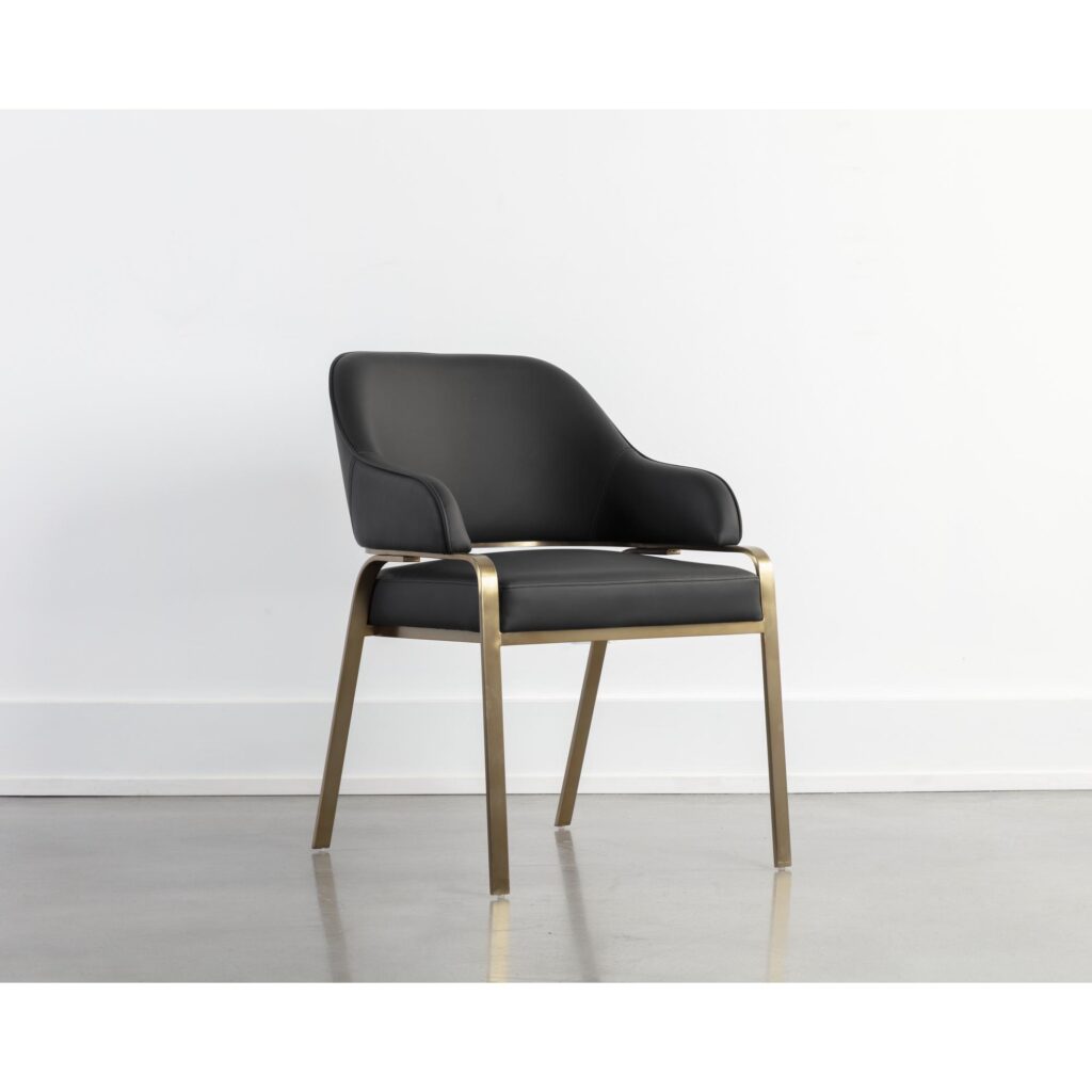Malachi Dining Armchair - Cantina Black - Image 5