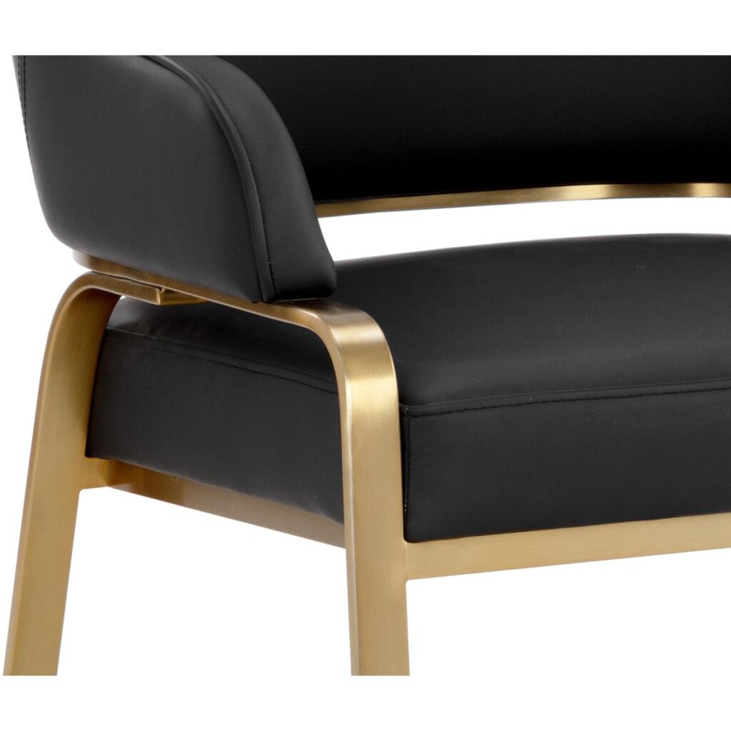 Malachi Dining Armchair - Cantina Black - Image 6