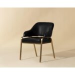 Malachi Dining Armchair - Cantina Black 111750 111750 MALACHI DINING ARMCHAIR MILLIKEN BLACK