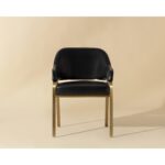 Malachi Dining Armchair - Cantina Black 111750 111750 MALACHI DINING ARMCHAIR MILLIKEN BLACK 1