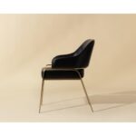 Malachi Dining Armchair - Cantina Black 111750 111750 MALACHI DINING ARMCHAIR MILLIKEN BLACK 2