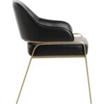 Malachi Dining Armchair - Cantina Black 111750 111750 MALACHI DINING ARMCHAIR MILLIKEN BLACK 22