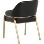 Malachi Dining Armchair - Cantina Black 111750 111750 MALACHI DINING ARMCHAIR MILLIKEN BLACK 23