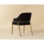 Malachi Dining Armchair - Cantina Black 111750 111750 MALACHI DINING ARMCHAIR MILLIKEN BLACK 3