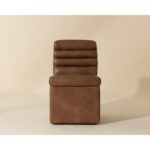 Norm Wheeled Dining Chair - Copley Cognac 111764 111764 NORM WHEELED DINING CHAIR COPLEY COGNAC 1