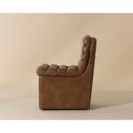 Norm Wheeled Dining Chair - Copley Cognac 111764 111764 NORM WHEELED DINING CHAIR COPLEY COGNAC 2