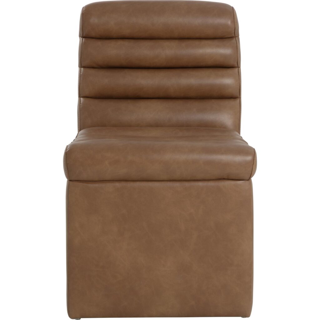 Norm Wheeled Dining Chair - Copley Cognac - Image 7