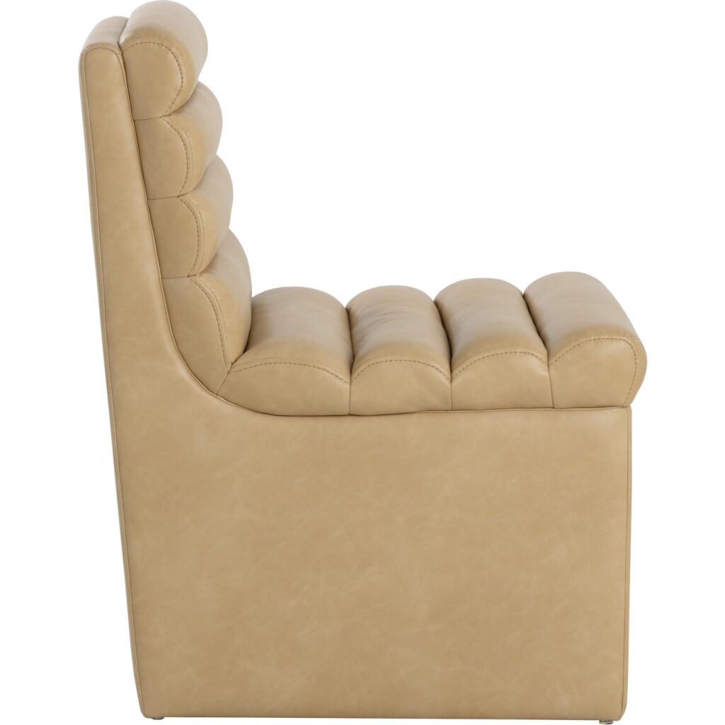 Norm Wheeled Dining Chair - Copley Latte - Image 8