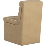 Norm Wheeled Dining Chair - Copley Latte 111765 111765 NORM WHEELED DINING CHAIR COPLEY LATTE 23