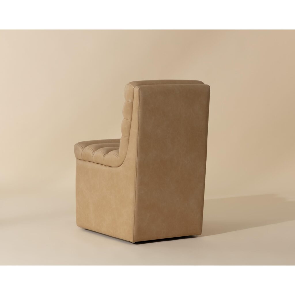 Norm Wheeled Dining Chair - Copley Latte - Image 4