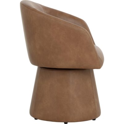 Etta Swivel Dining Armchair - Copley Cognac 8 Etta Swivel Dining Armchair - Copley Cognac 111766V 111766V 3
