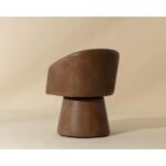 Etta Swivel Dining Armchair - Copley Cognac 111766 111766 ETTA SWIVEL DINING ARMCHAIR COPLEY COGNAC 3