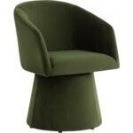 Etta Swivel Dining Armchair - Moss Green 111767 111767 ETTA SWIVEL DINING ARMCHAIR MOSS GREEN 20