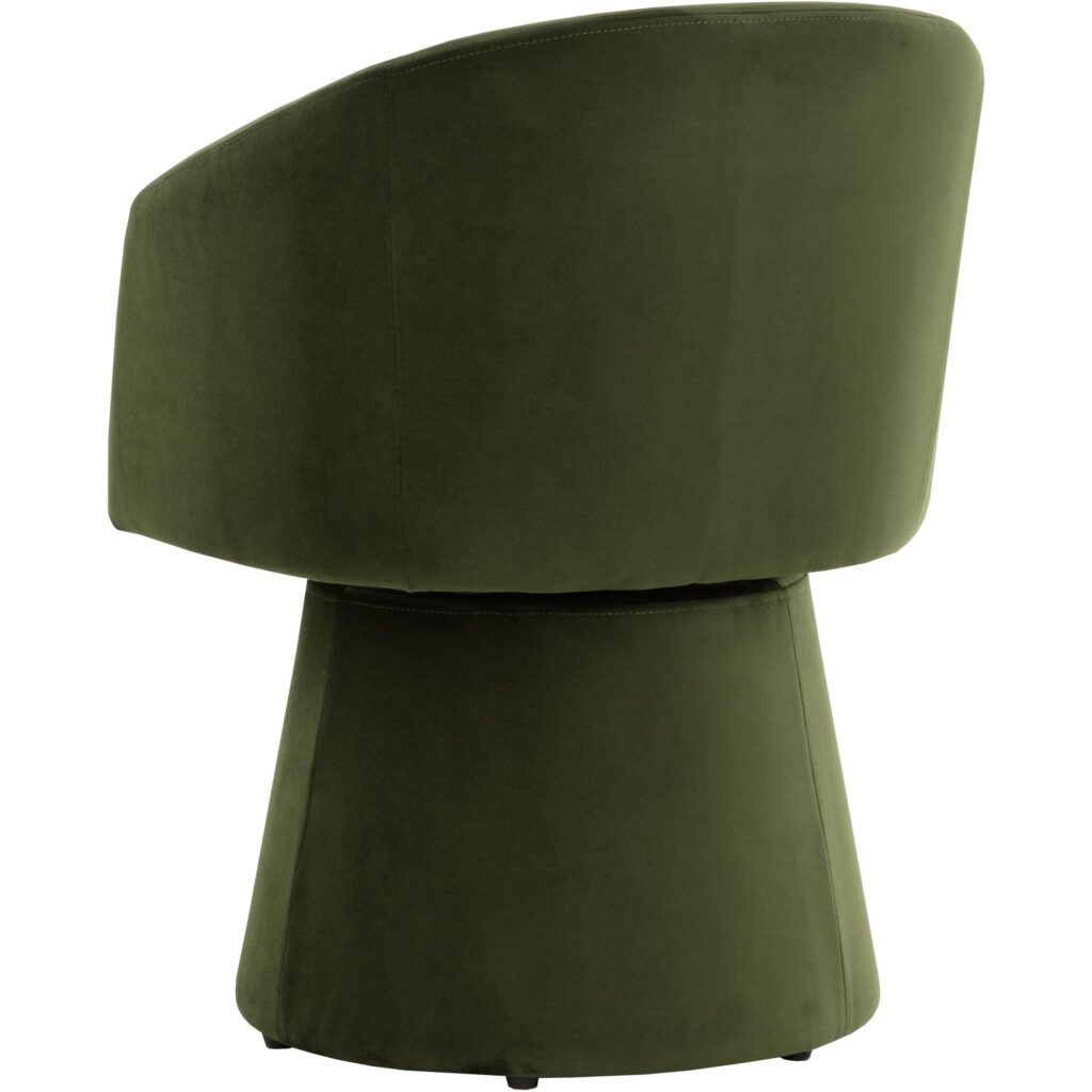 Etta Swivel Dining Armchair - Moss Green - Image 7