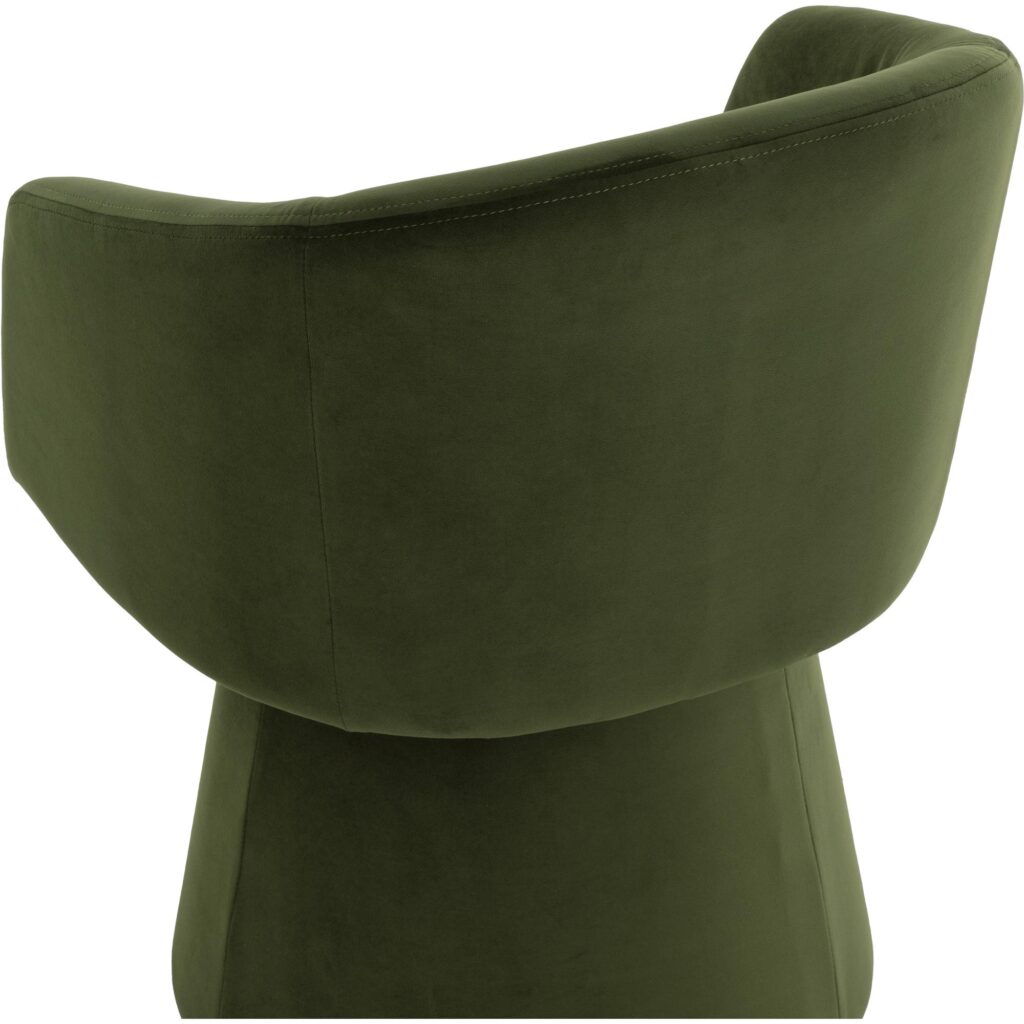 Etta Swivel Dining Armchair - Moss Green - Image 8