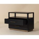 Danette Nightstand - Black 111772 111772 DANETTE NIGHTSTAND BLACK 2