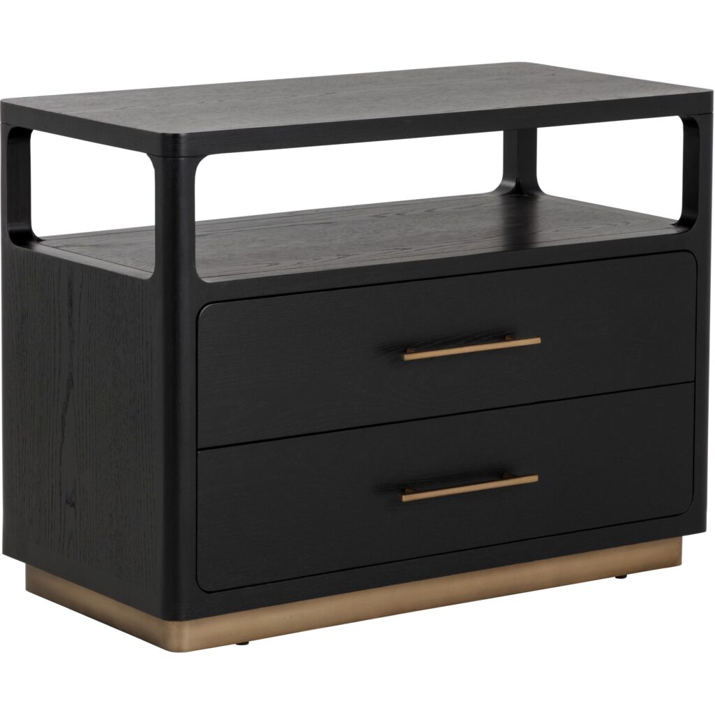 Danette Nightstand - Black - Image 6