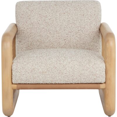 Nubo Lounge Chair - Noah Ecru / Nubuck Tan Leather 111787 111787 NUBO LOUNGE CHAIR NOAH ECRU NUBUCK TAN LEATHER 21