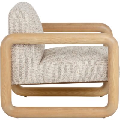 Nubo Lounge Chair - Noah Ecru / Nubuck Tan Leather 111787 111787 NUBO LOUNGE CHAIR NOAH ECRU NUBUCK TAN LEATHER 22