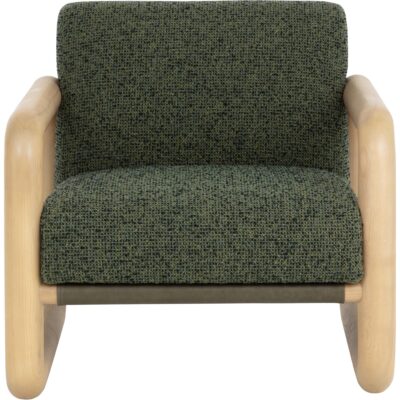 Nubo Lounge Chair - Noah Meadow / Ludlow Dark Olive Leather 111788 111788 NUBO LOUNGE CHAIR NOAH MEADOW LUDLOW DARK OLIVE LEATHER 21