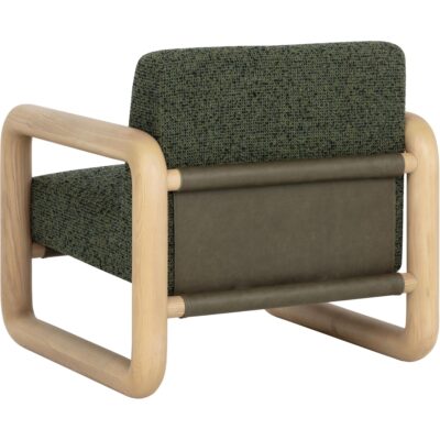 Nubo Lounge Chair - Noah Meadow / Ludlow Dark Olive Leather 111788 111788 NUBO LOUNGE CHAIR NOAH MEADOW LUDLOW DARK OLIVE LEATHER 23