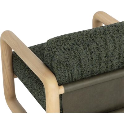 Nubo Lounge Chair - Noah Meadow / Ludlow Dark Olive Leather 111788 111788 NUBO LOUNGE CHAIR NOAH MEADOW LUDLOW DARK OLIVE LEATHER 26