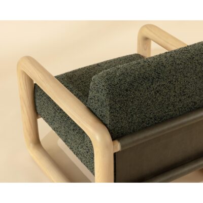 Nubo Lounge Chair - Noah Meadow / Ludlow Dark Olive Leather 111788 111788 NUBO LOUNGE CHAIR NOAH MEADOW LUDLOW DARK OLIVE LEATHER 6