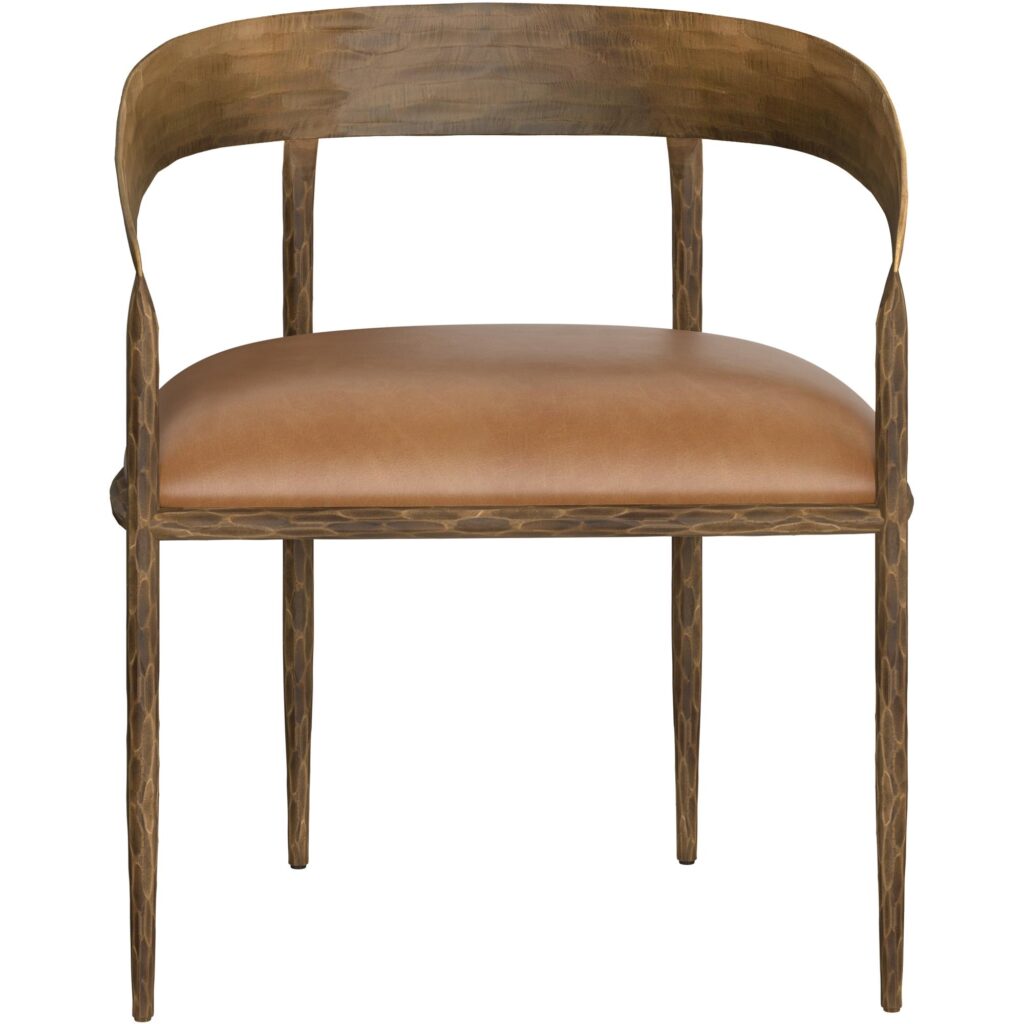 Zanatta Dining Armchair - Tan Leather - Image 2