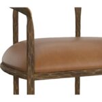 Zanatta Dining Armchair - Tan Leather 111797 111797 ZANATTA DINING ARMCHAIR TAN LEATHER 6