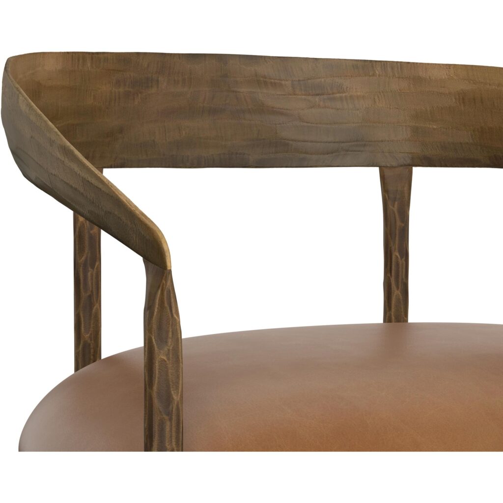 Zanatta Dining Armchair - Tan Leather - Image 5