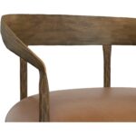 Zanatta Dining Armchair - Tan Leather 111797 111797 ZANATTA DINING ARMCHAIR TAN LEATHER 7