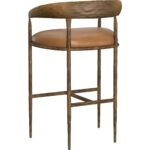 Zanatta Barstool - Tan Leather 111798 111798 ZANATTA BARSTOOL TAN LEATHER 3