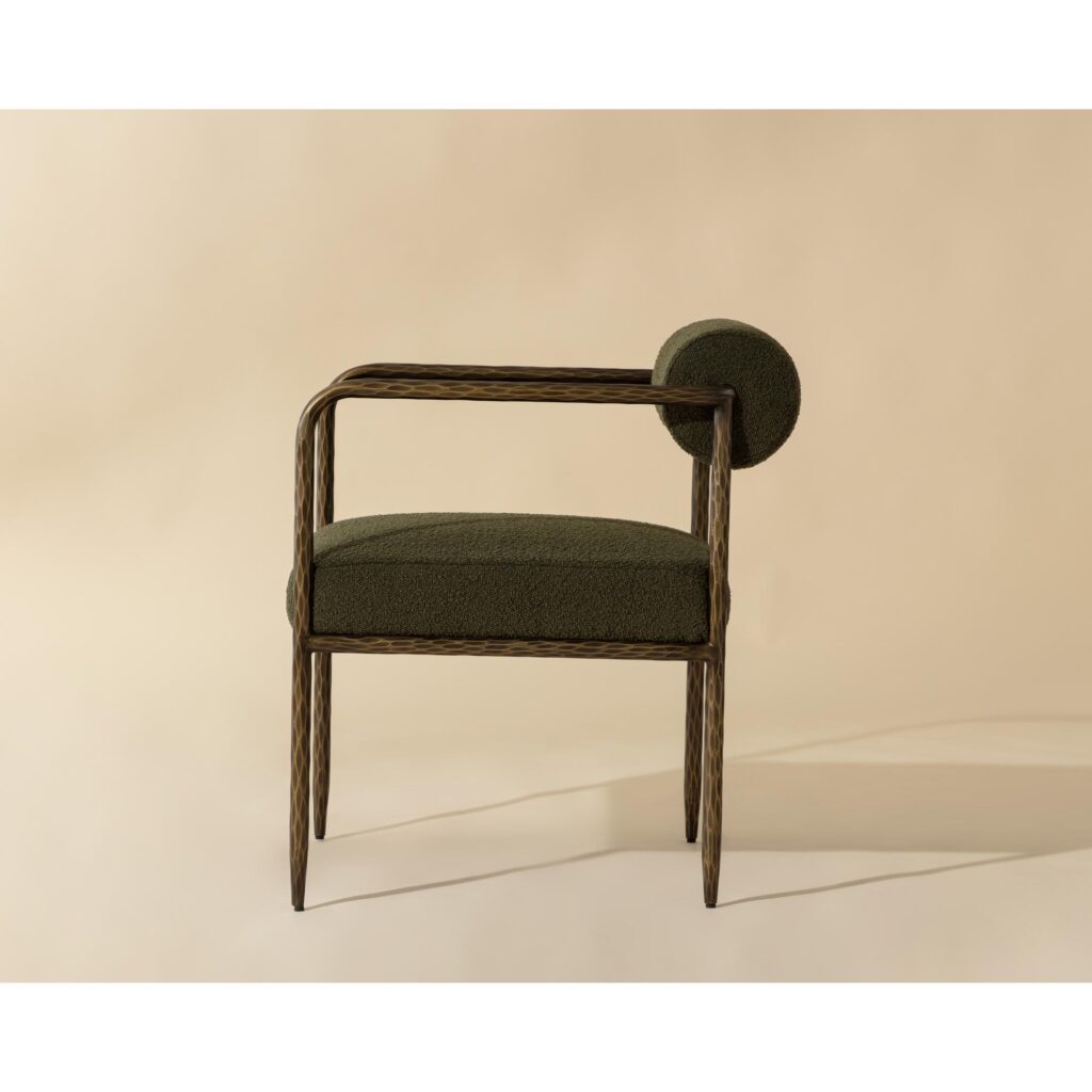 Ajani Dining Armchair - Copenhagen Olive - Image 3