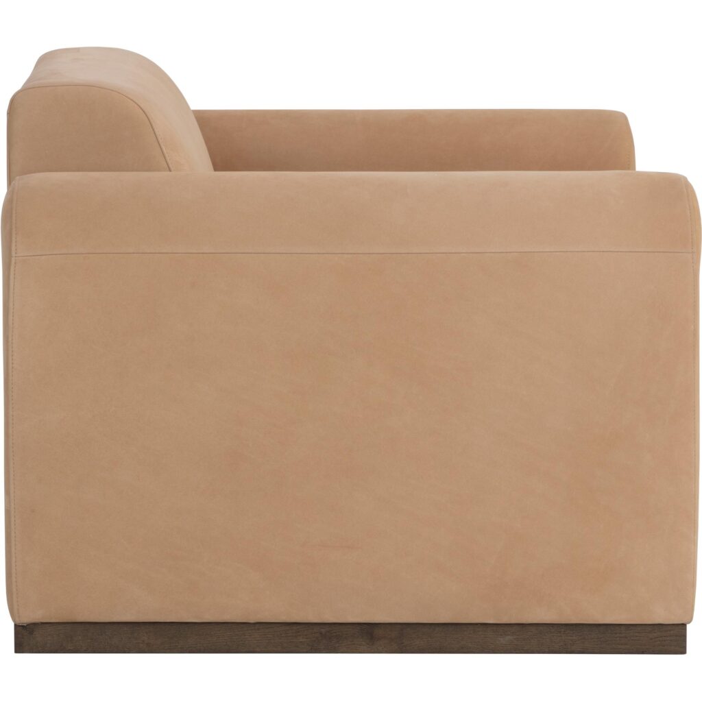 Romer Armchair - Distressed Brown - Nubuck Tan Leather - Image 3