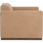 Romer Armchair - Distressed Brown - Nubuck Tan Leather 111815 111815 ROMER ARMCHAIR DISTRESSED BROWN NUBUCK TAN LEATHER 2