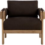 Carmichael Lounge Chair - Nubuck Cocoa Leather 111825 111825 CARMICHAEL LOUNGE CHAIR NUBUCK COCOA LEATHER 1