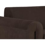 Romer Armchair - Brushed Gold - Nubuck Cocoa Leather 111838 111838 ROMER ARMCHAIR GOLD NUBUCK COCOA LEATHER 7