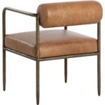 Ajani Dining Armchair - Tan Leather 111844 111844 AJANI DINING ARMCHAIR TAN LEATHER 23