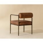 Ajani Dining Armchair - Tan Leather 111844 111844 AJANI DINING ARMCHAIR TAN LEATHER 3