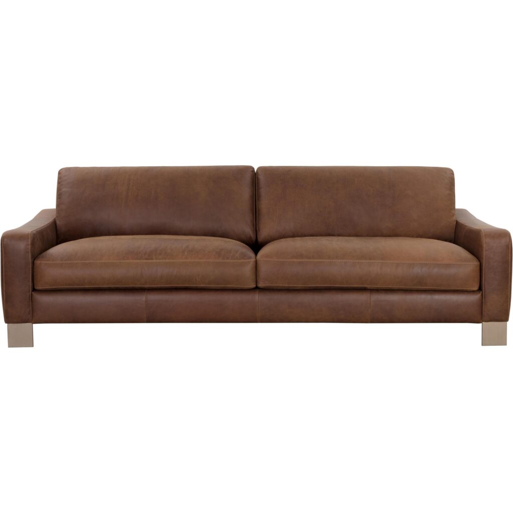 Rafael Sofa - Lucia Tobacco Leather - Image 2