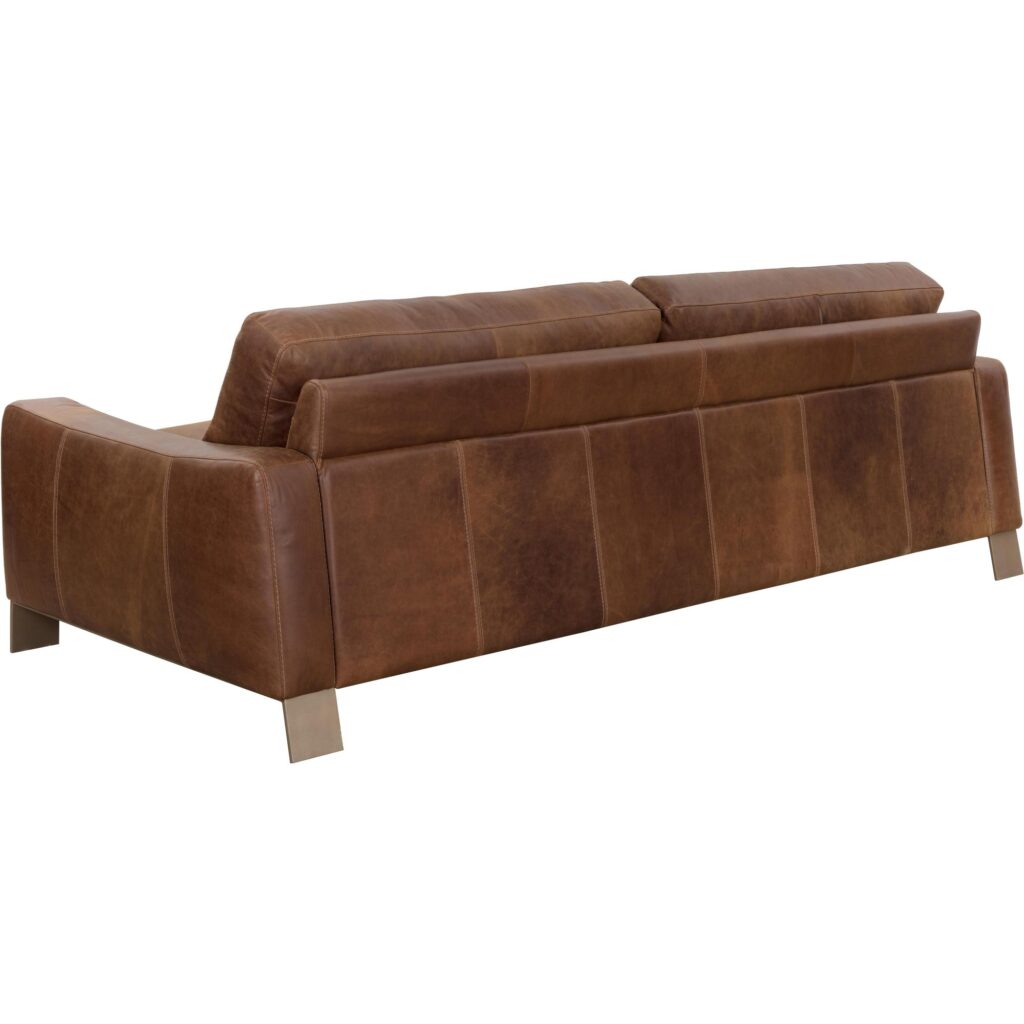 Rafael Sofa - Lucia Tobacco Leather - Image 4