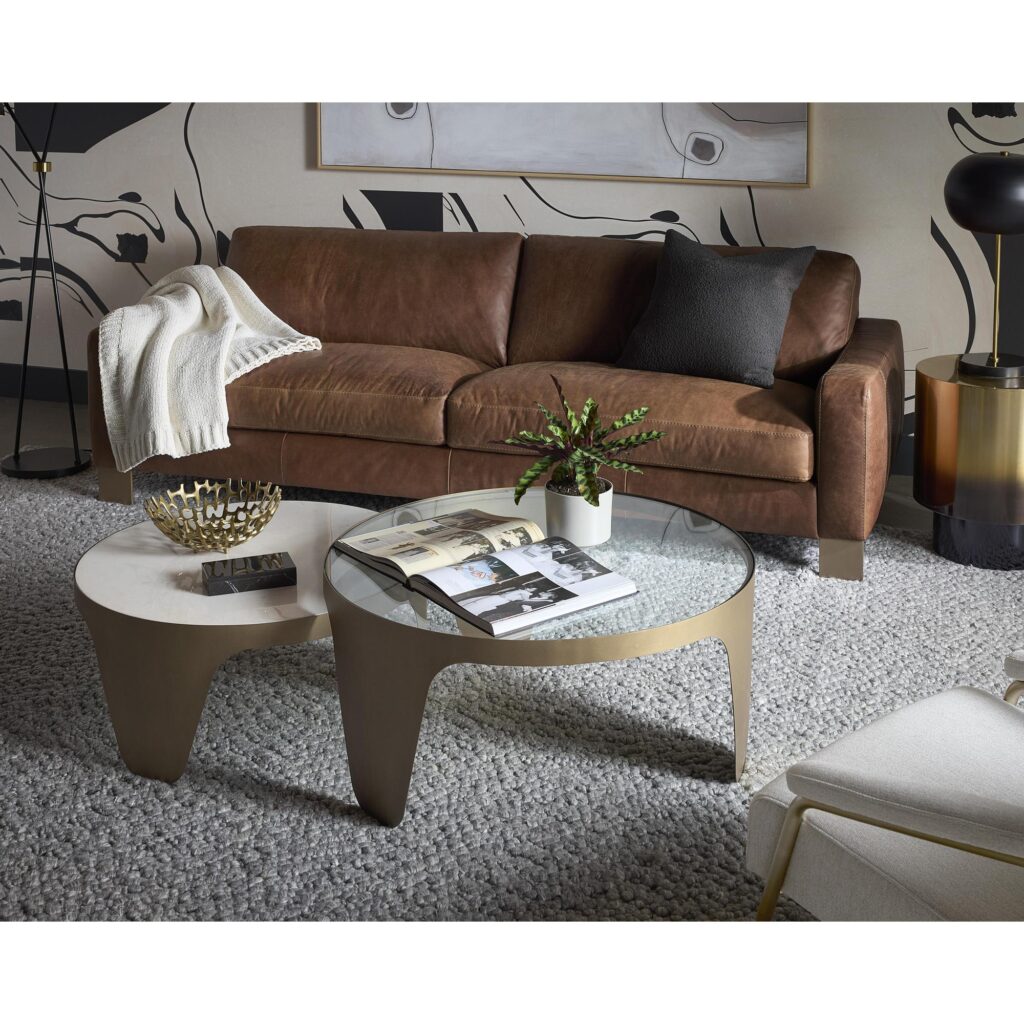 Rafael Sofa - Lucia Tobacco Leather - Image 5