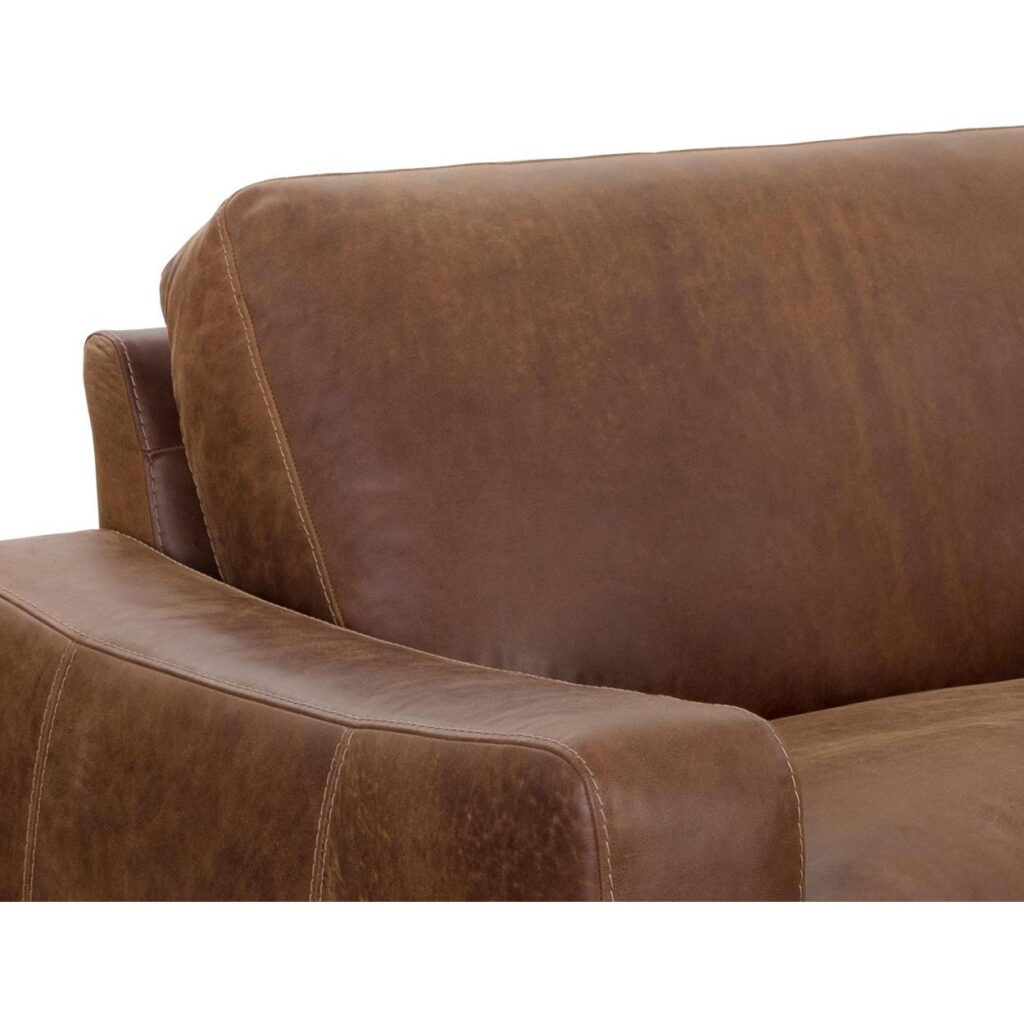 Rafael Sofa - Lucia Tobacco Leather - Image 7