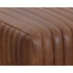 Lewin Ottoman - Square - Lucia Tobacco Leather 111848 111848 LEWIN OTTOMAN SQUARE LUCIA TOBACCO LEATHER 6
