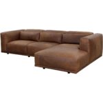 Beau Sofa Chaise - Raf - Lucia Tobacco Leather 111849 111849 22